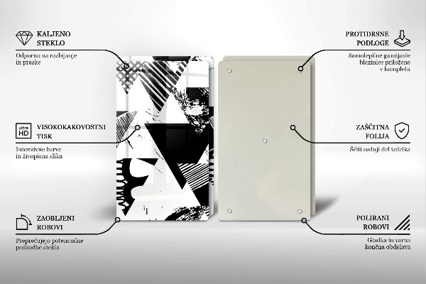 Herdabdeckung Geometrische Dreiecke