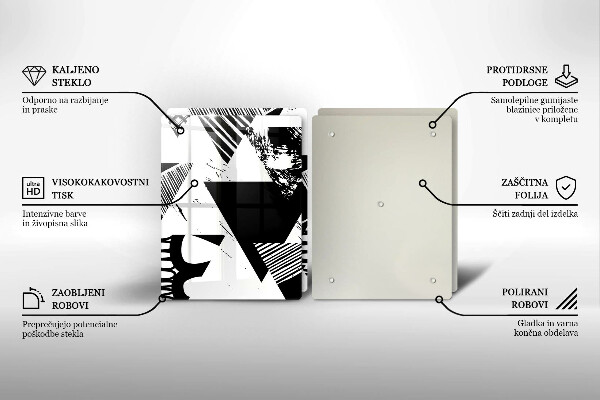 Herdabdeckung Geometrische Dreiecke