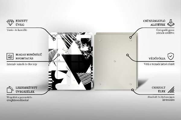 Herdabdeckung Geometrische Dreiecke