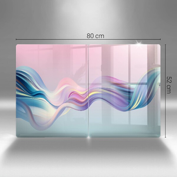 Herdabdeckung Pastellabstraktion