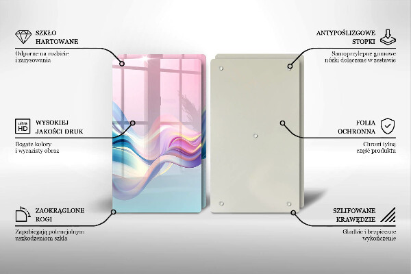 Herdabdeckung Pastellabstraktion