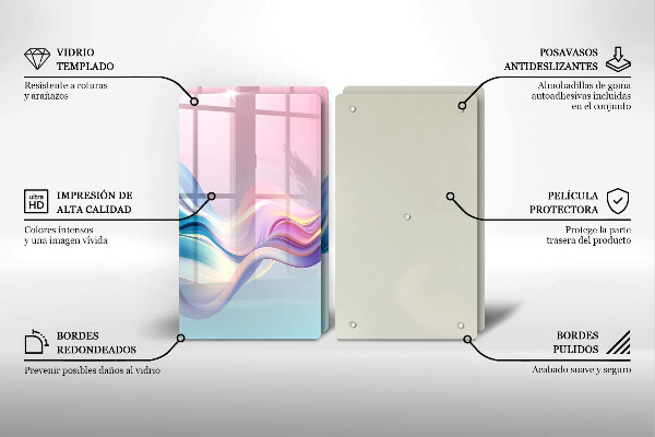 Herdabdeckung Pastellabstraktion