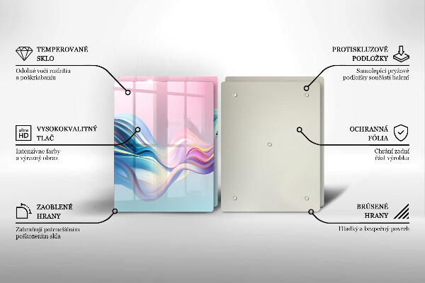 Herdabdeckung Pastellabstraktion