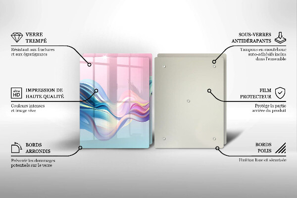 Herdabdeckung Pastellabstraktion