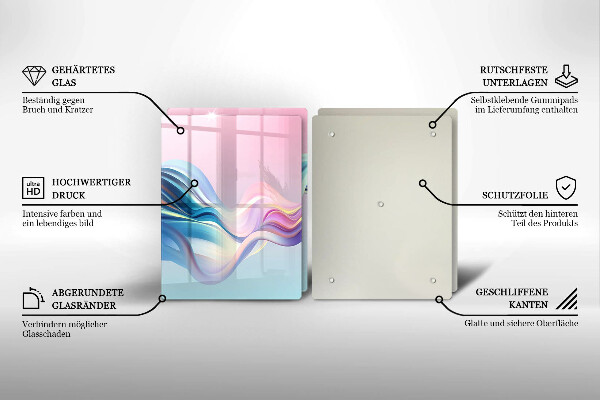 Herdabdeckung Pastellabstraktion