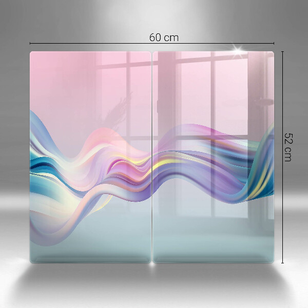 Herdabdeckung Pastellabstraktion