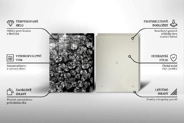 Herdabdeckung Diamanten Diamanten