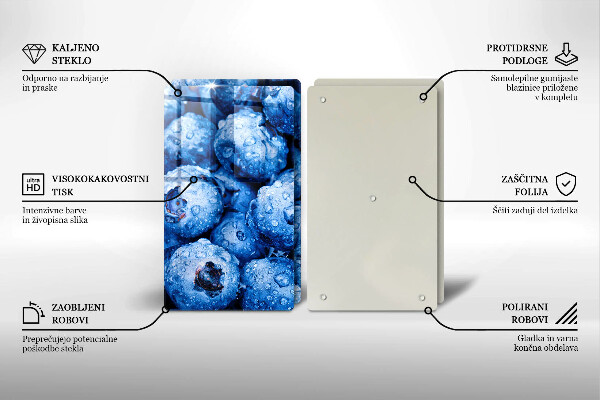 Herdabdeckung Saftige Blaubeeren