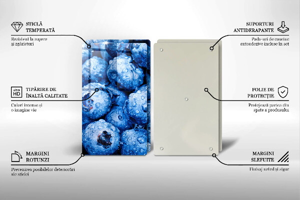 Herdabdeckung Saftige Blaubeeren