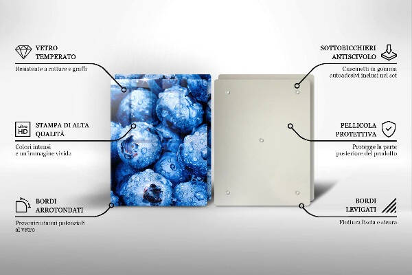 Herdabdeckung Saftige Blaubeeren