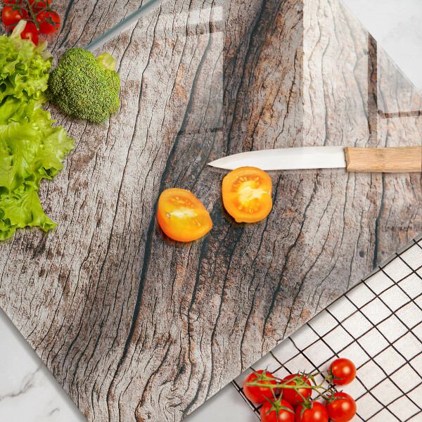 Herdabdeckung Holzstruktur