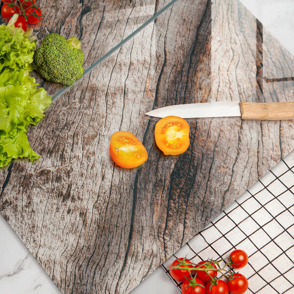 Herdabdeckung Holzstruktur