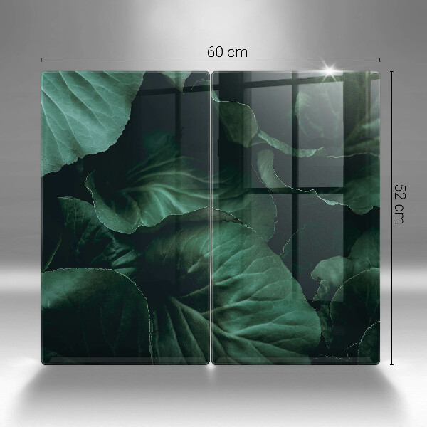 Herdabdeckung Wilde dunkle Blätter