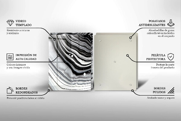 Herdabdeckung Tintenabstraktion