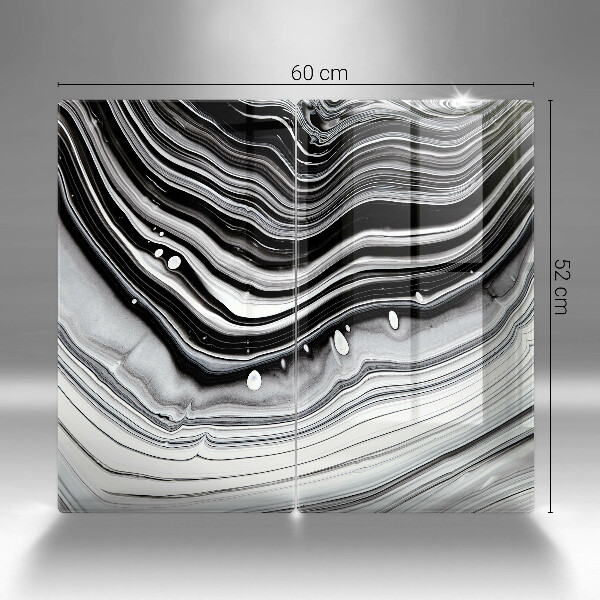 Herdabdeckung Tintenabstraktion