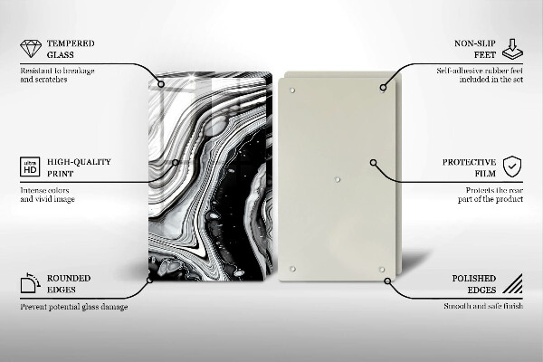 Herdabdeckung Tintenabstraktion