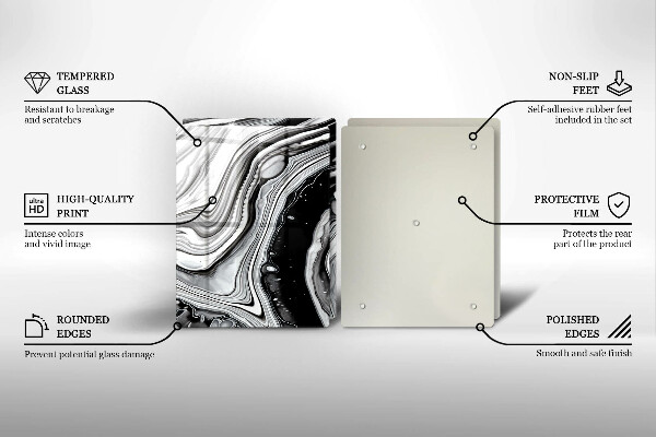 Herdabdeckung Tintenabstraktion