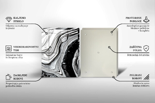 Herdabdeckung Tintenabstraktion