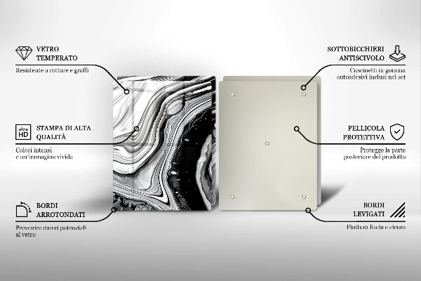 Herdabdeckung Tintenabstraktion