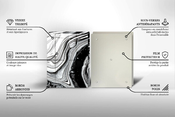 Herdabdeckung Tintenabstraktion