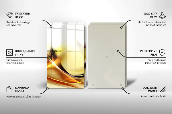 Herdabdeckung Abstrakte Lichtlinien