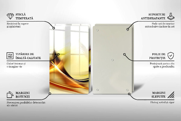 Herdabdeckung Abstrakte Lichtlinien