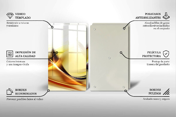 Herdabdeckung Abstrakte Lichtlinien