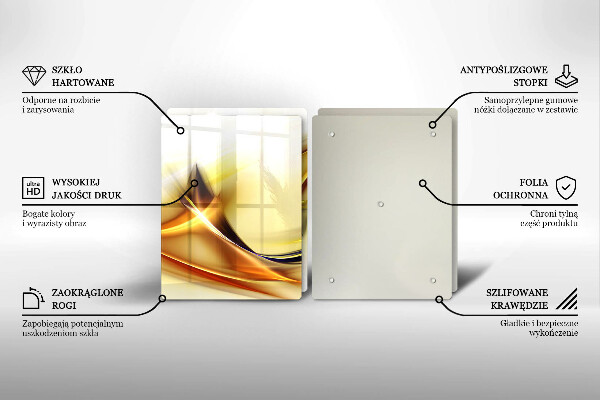 Herdabdeckung Abstrakte Lichtlinien
