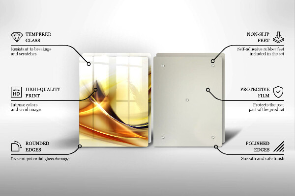 Herdabdeckung Abstrakte Lichtlinien