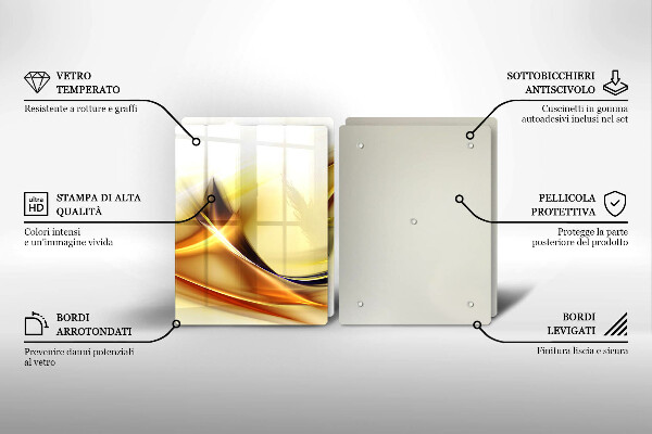 Herdabdeckung Abstrakte Lichtlinien