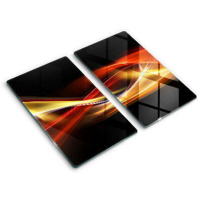 Herdabdeckung Abstrakter Rauch und Licht