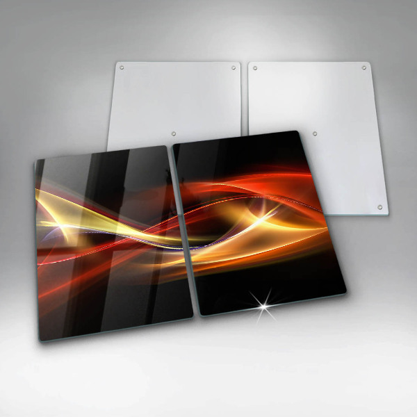 Herdabdeckung Abstrakter Rauch und Licht