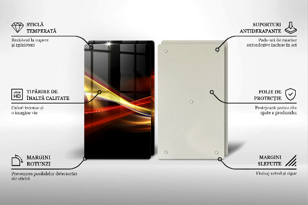 Herdabdeckung Abstrakter Rauch und Licht