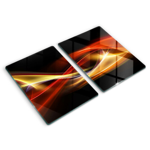 Herdabdeckung Abstrakter Rauch und Licht