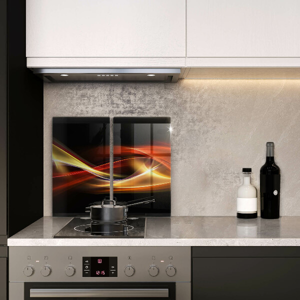 Herdabdeckung Abstrakter Rauch und Licht