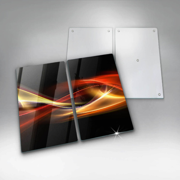 Herdabdeckung Abstrakter Rauch und Licht