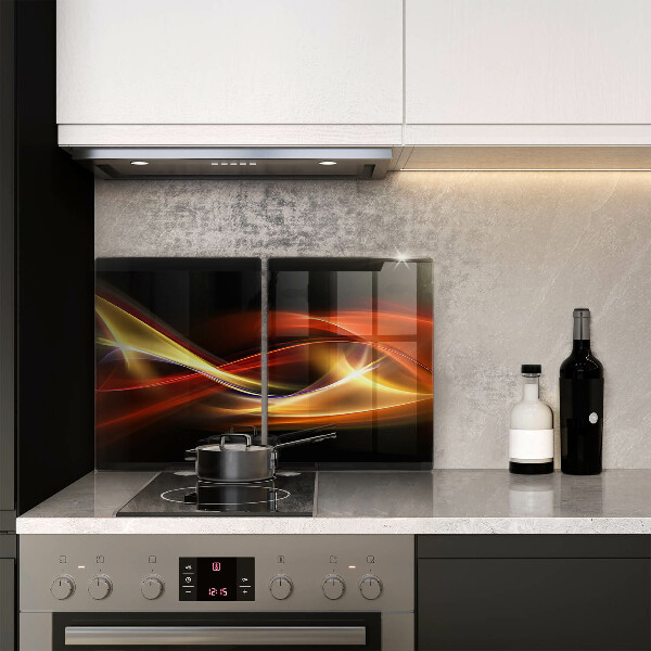 Herdabdeckung Abstrakter Rauch und Licht