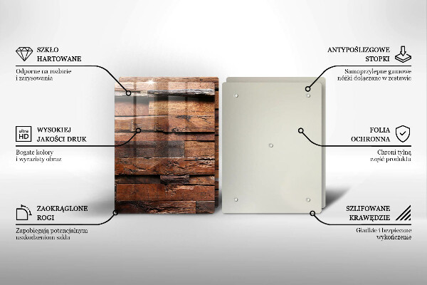 Herdabdeckung Dekorative Holzbretter