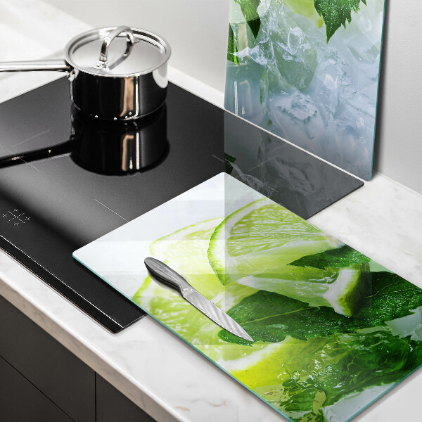 Herdabdeckung Limette Minze und Eis