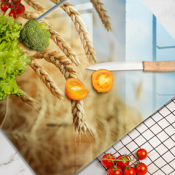 Herdabdeckung Getreideähren auf dem Feld