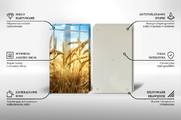 Herdabdeckung Getreideähren auf dem Feld