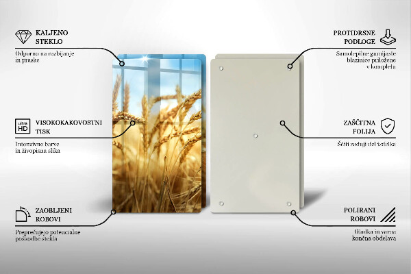 Herdabdeckung Getreideähren auf dem Feld