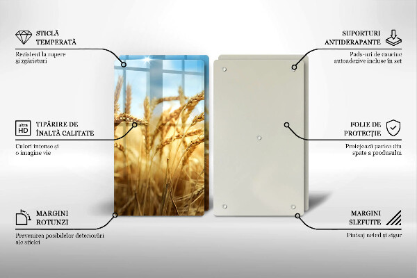 Herdabdeckung Getreideähren auf dem Feld