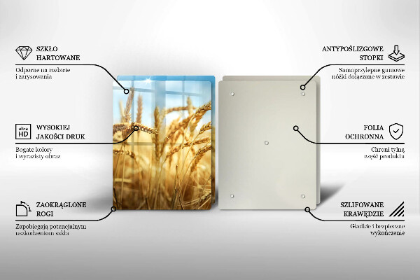 Herdabdeckung Getreideähren auf dem Feld