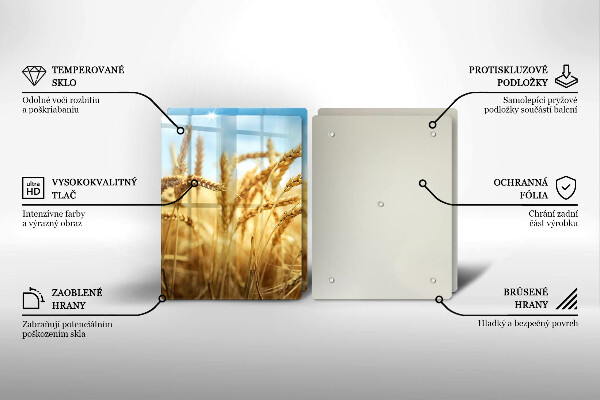 Herdabdeckung Getreideähren auf dem Feld