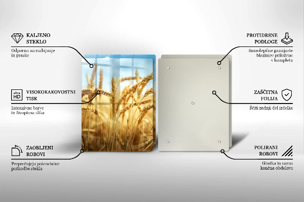 Herdabdeckung Getreideähren auf dem Feld