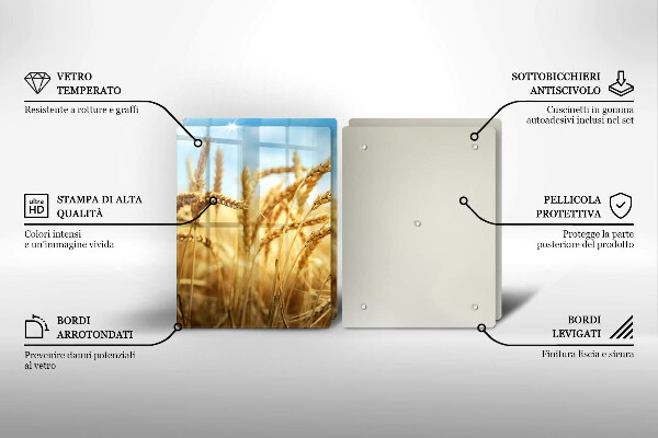 Herdabdeckung Getreideähren auf dem Feld