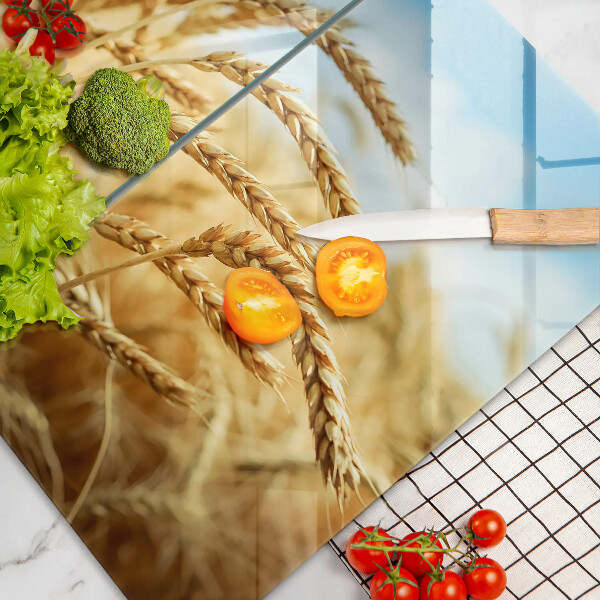 Herdabdeckung Getreideähren auf dem Feld