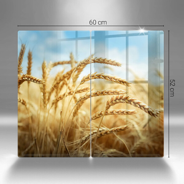 Herdabdeckung Getreideähren auf dem Feld