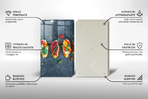 Herdabdeckung Bunte Sandwiches